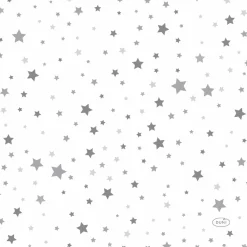 Duni Kerst Thema Servetten - 20x - 33 X 33 Cm - Wit Met Sterren