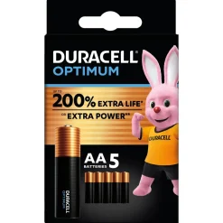 Duracell Alkaline Optimum Aa 5st.