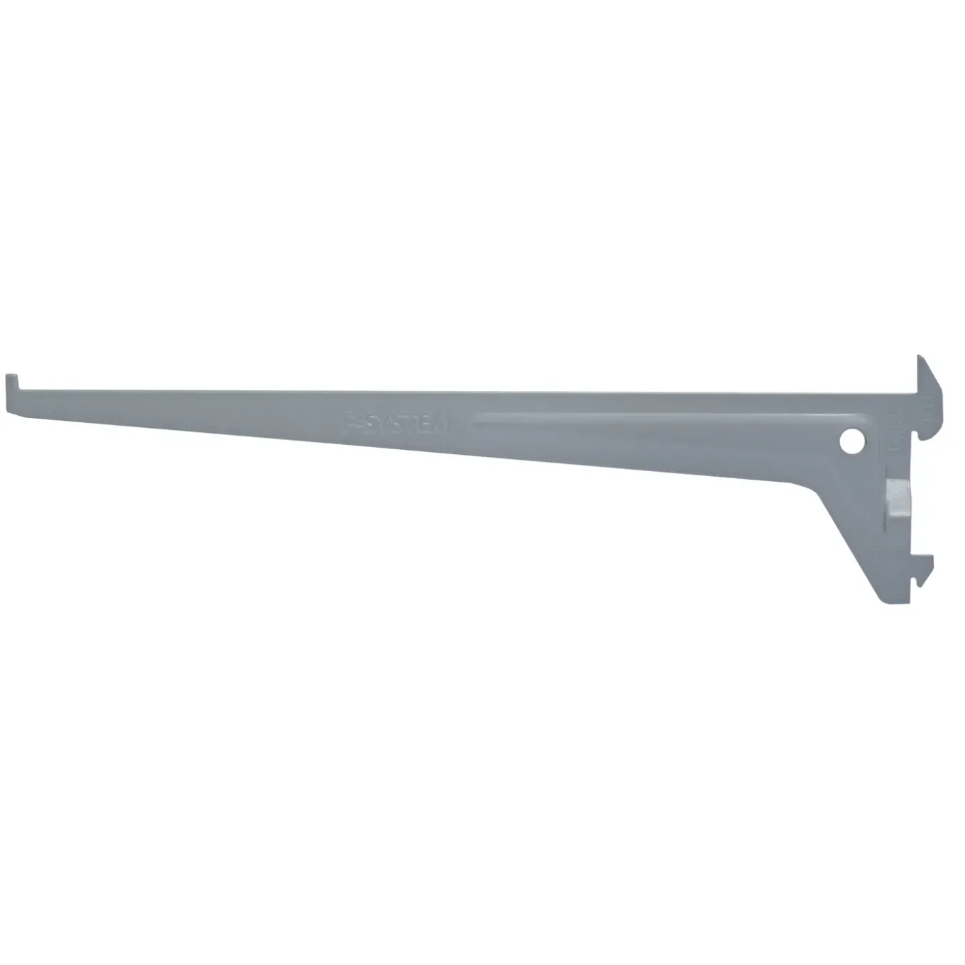 Duraline f-drager enkel mat zilver 30cm