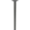 Duraline meubelpoot rond staal 3x40cm grijs
