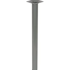 Duraline meubelpoot rond staal 3x40cm grijs
