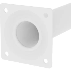 Duraline meubelpoot rond staal 3x30cm wit