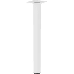 Duraline meubelpoot rond staal 3x30cm wit