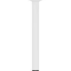 Duraline meubelpoot rond staal 3x30cm wit