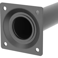 Duraline meubelpoot rond staal 3x70cm zwart