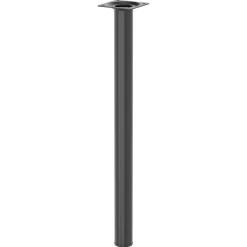 Duraline meubelpoot rond staal 3x40cm zwart