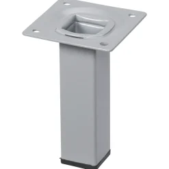 Duraline meubelpoot vierkant staal 2,5x2,5x10cm grijs