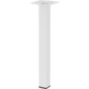 Duraline meubelpoot vierkant staal 2,5x2,5x25cm wit