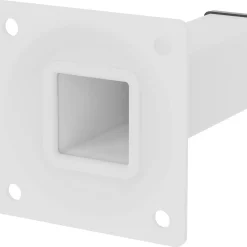 Duraline meubelpoot vierkant staal 2,5x2,5x10cm wit