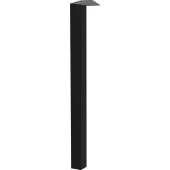 Duraline meubelpoot vierkant staal 5x5x72cm zwart