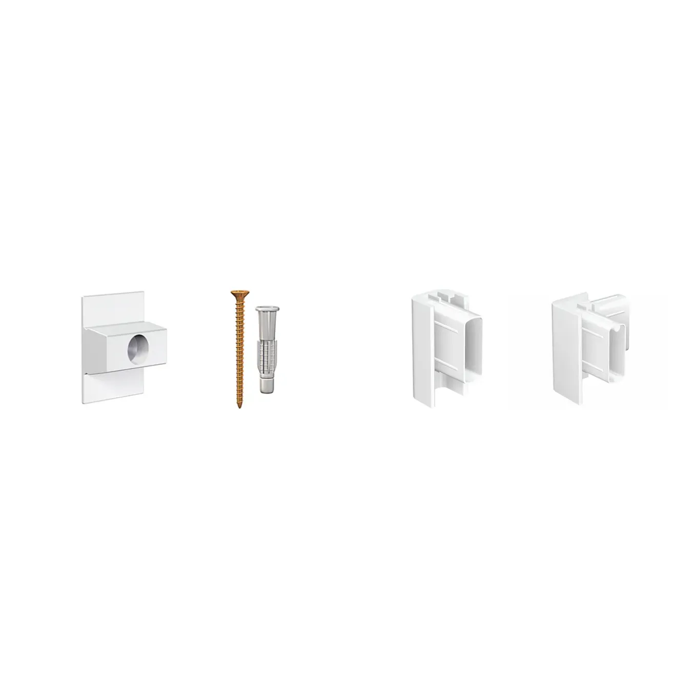 Duraline Ophangset voor schilderijrail PHS S/1 - voor Click Rail - wit