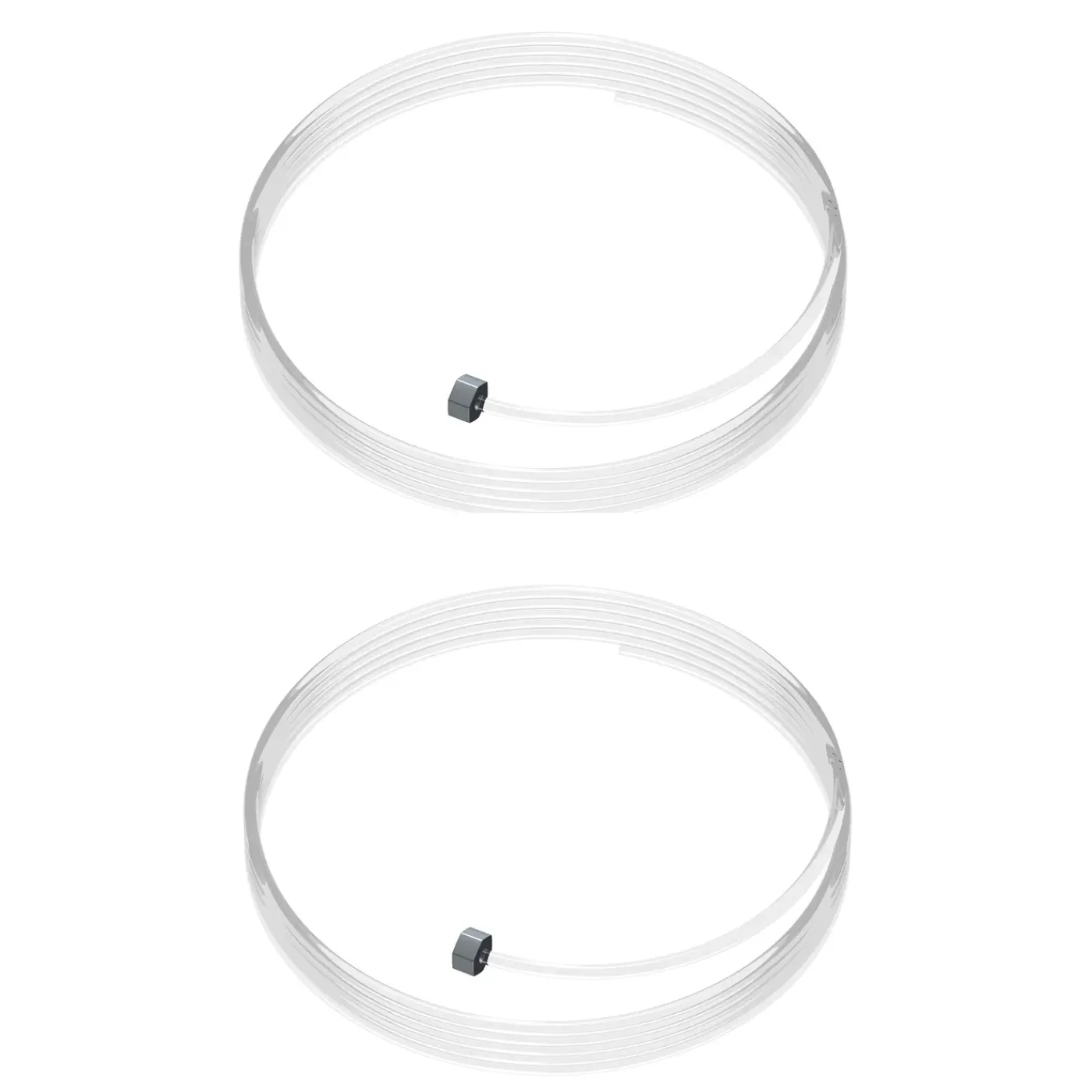 Duraline Perlonkoord + haak PHS S/2 - Rail Click+Top+Up - 4kg - transparant - 2 stuks