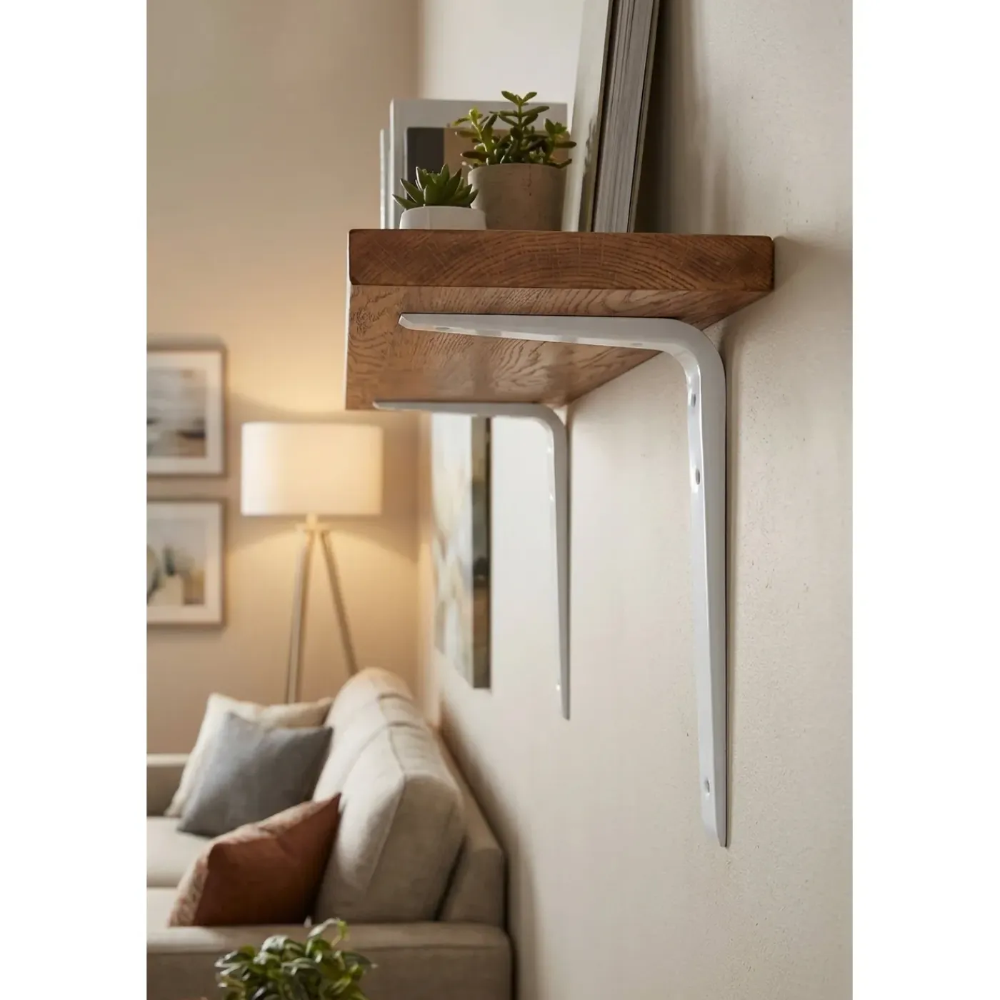 Duraline plankdrager Cantilever wit 25x20cm