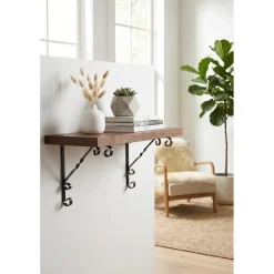 Duraline plankdrager Ornament zwart 15x15cm