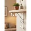 Duraline plankdrager Ornament wit 15x15cm