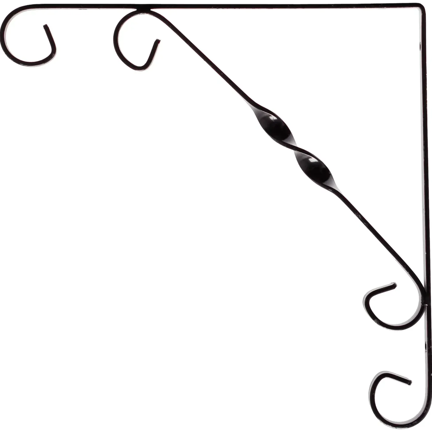 Duraline plankdrager Ornament zwart 25x25cm