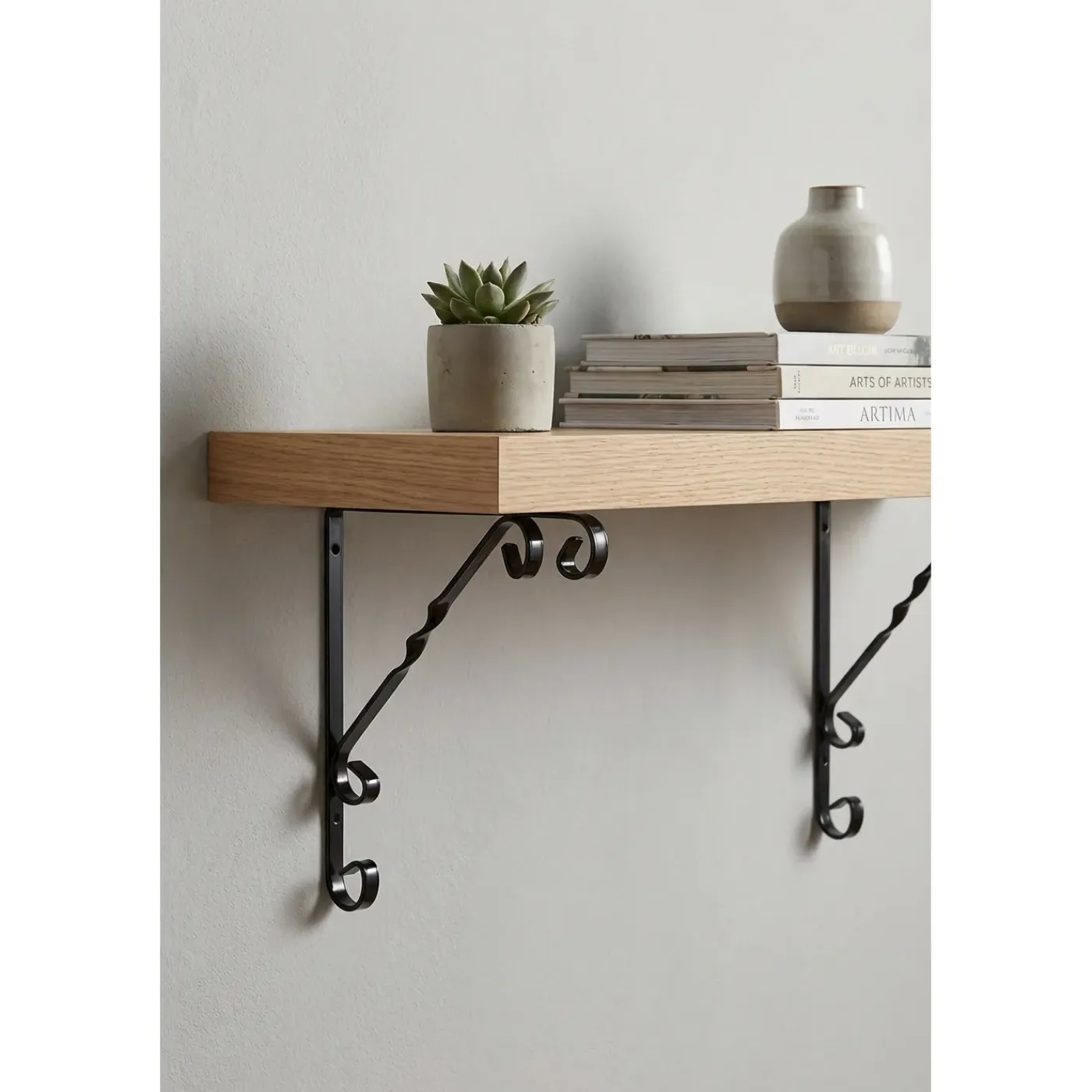 Duraline plankdrager Ornament zwart 25x25cm