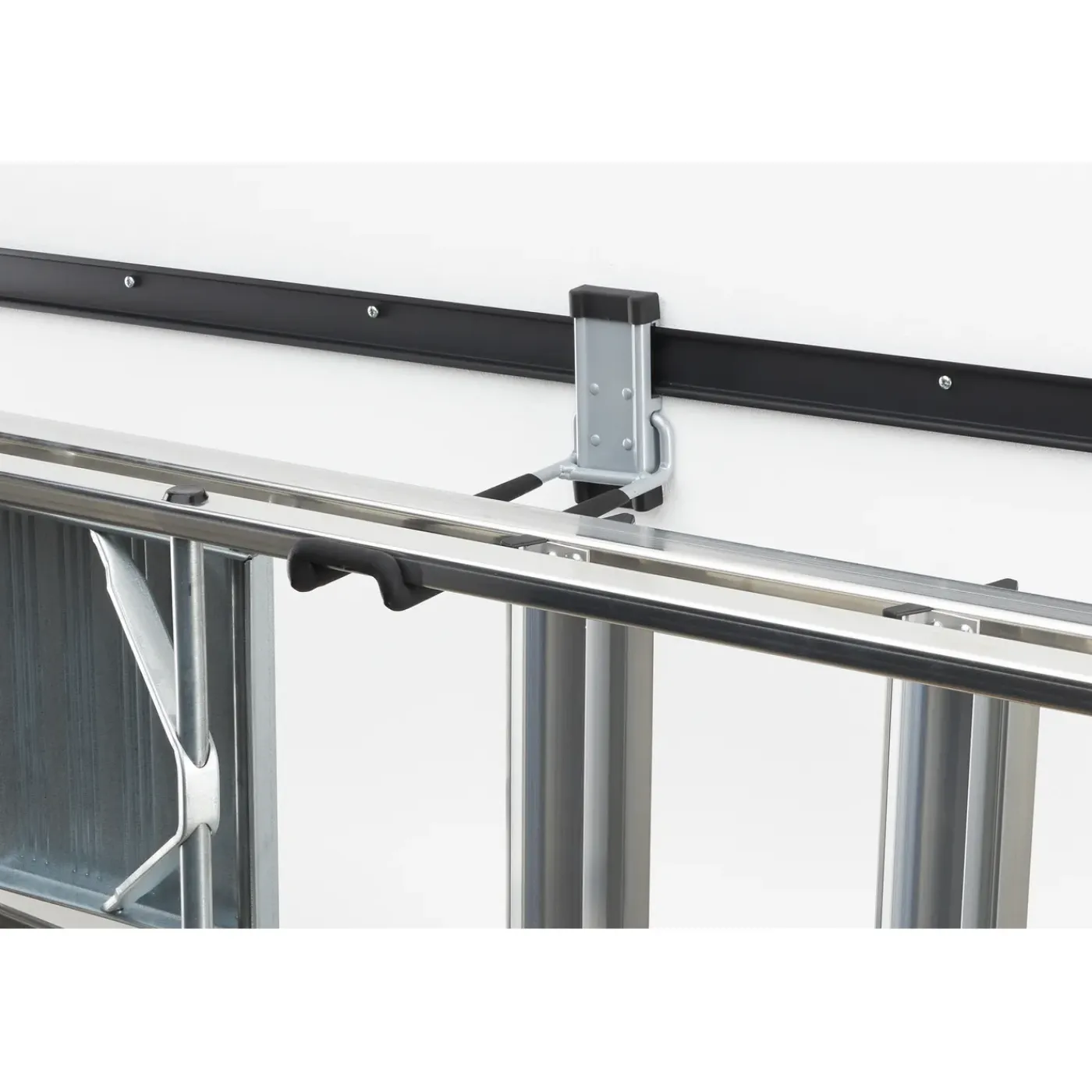 Duraline railhaak voor Ladder mat zilver