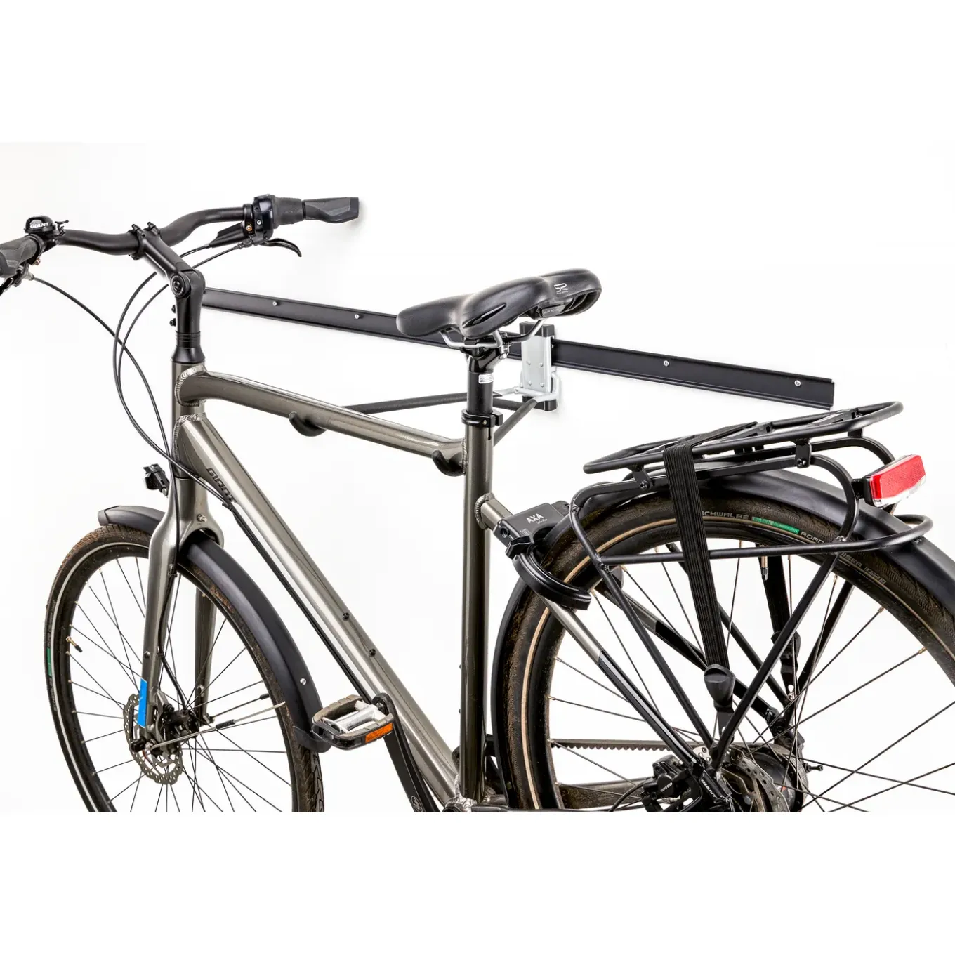 Duraline Track haak voor fiets mat zilver