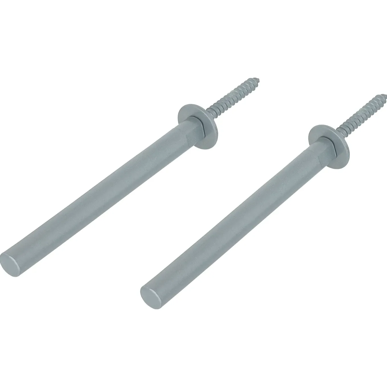 Duraline wandplankdrager pin mat zilver 1,2x12,5cm - 2 stuks
