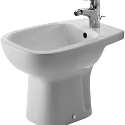 Duravit D-code Staand Bidet - 540mm - 1 Kraangat - Met Overloop - Glans Wit