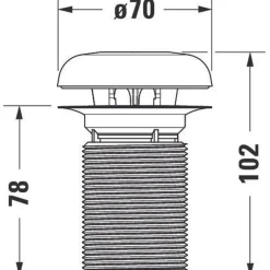 Duravit Durastyle Urinoir Geurafsluiter - Met Geursteen