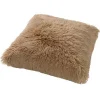 Overig Dutch Decor Sierkussen Fluffy - Zand - 45x45cm - Polyester - Inclusief binnenvulling