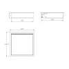 Dutchline Inbouwnis Met Ledstrip - 300x300 Mm - Mat Zwart