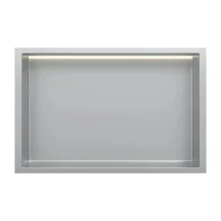 DutchLine Inbouwnis Met Ledstrip - 300x600 Mm - Rvs