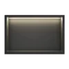 DutchLine Inbouwnis Met Ledstrip - 300x600 Mm - Mat Zwart