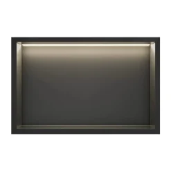 DutchLine Inbouwnis Met Ledstrip - 300x600 Mm - Mat Zwart
