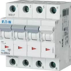 Eaton Installatieautomaat B Karakteristiek 16a 4p 3 Beveiligd Incl Nul - 242992