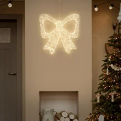 Ecd Germany Kerstdecoratie Led Kerststrik Met Timer Ip44 Spatwaterdicht 720 Led 48 X 46 Cm
