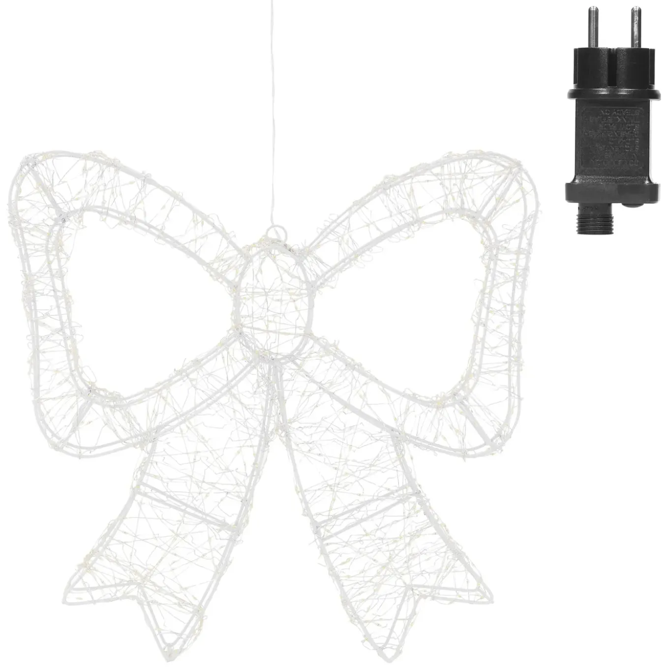 Ecd Germany Kerstdecoratie Led Kerststrik Met Timer Ip44 Spatwaterdicht 720 Led 48 X 46 Cm
