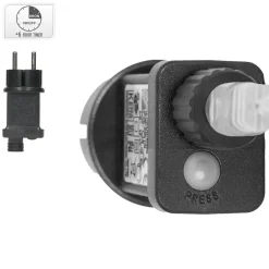 ECD Germany Kerstdecoratie Led Kerststrik Met Timer Ip44 Spatwaterdicht 500 Led 37 X 33 Cm