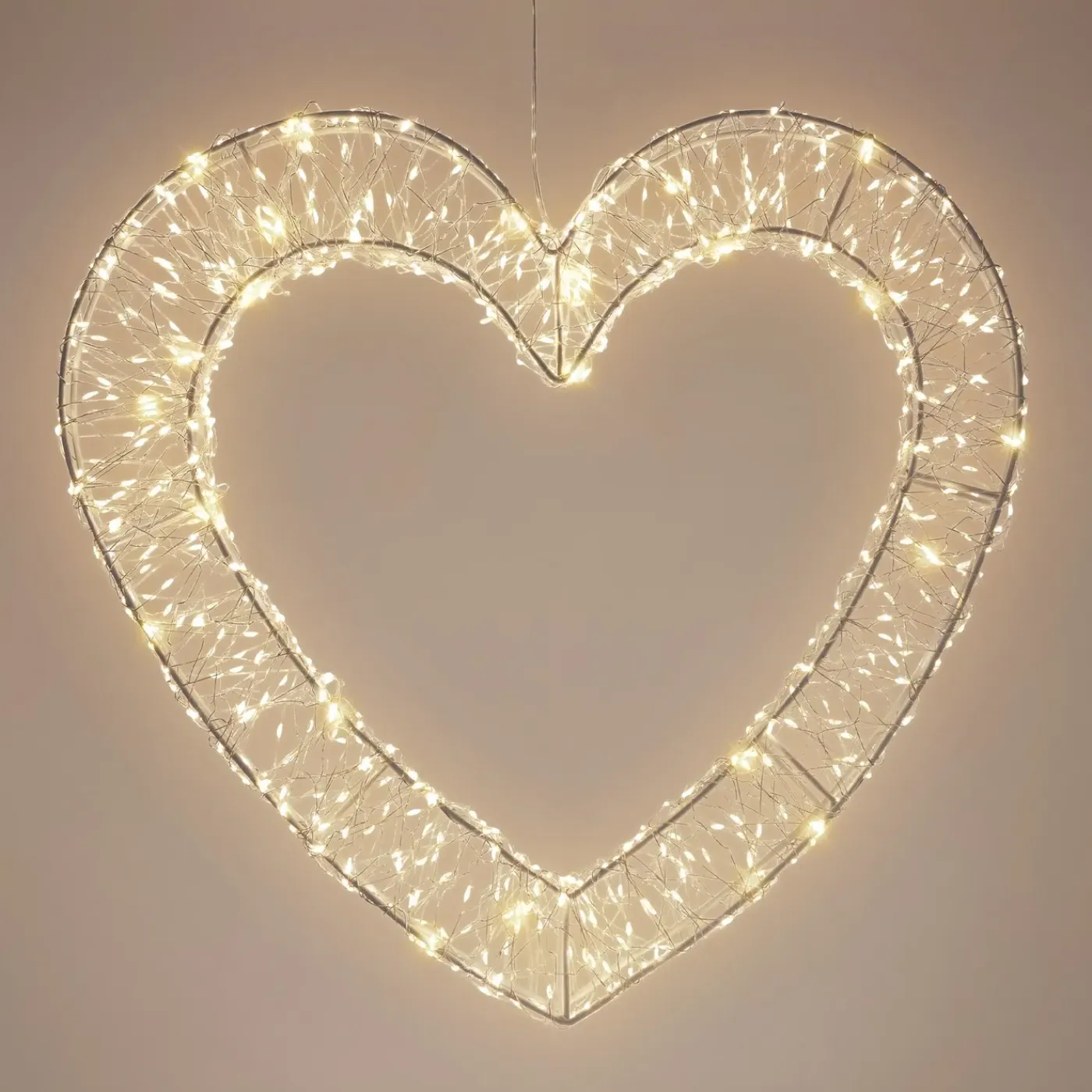 ECD Germany Kerstdecoratie Led Hartvormige Met Timer Ip44 Spatwaterdicht 720led 49,5x46 Cm