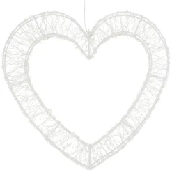 ECD Germany Kerstdecoratie Led Hartvormige Met Timer Ip44 Spatwaterdicht 720led 49,5x46 Cm