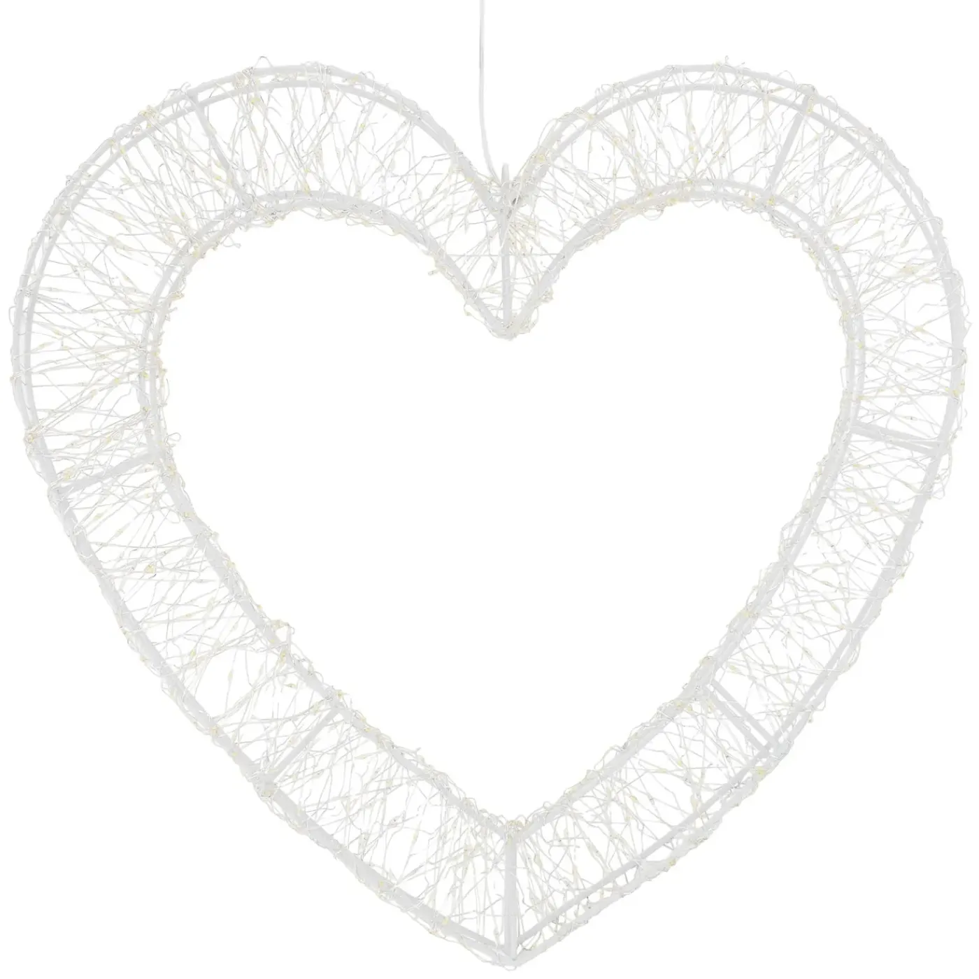 ECD Germany Kerstdecoratie Led Hartvormige Met Timer Ip44 Spatwaterdicht 720led 49,5x46 Cm