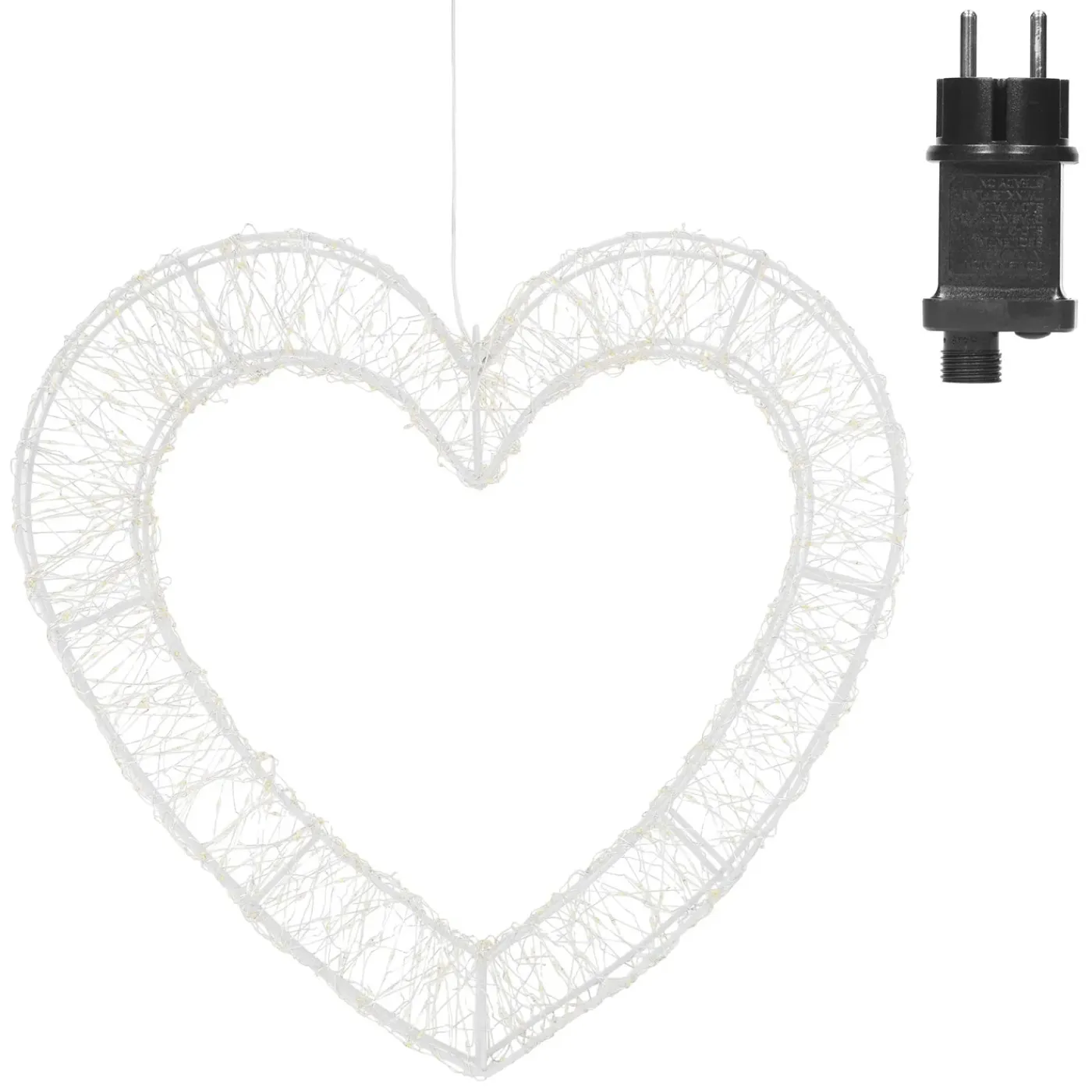 ECD Germany Kerstdecoratie Led Hartvormige Met Timer Ip44 Spatwaterdicht 720led 49,5x46 Cm