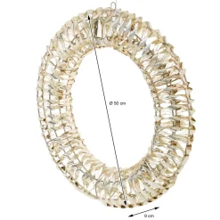 Ecd Germany Kerstlichtkrans Ø 50 Cm 720 Micro-leds Warm Wit Licht Ip44 Timer