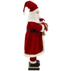 Ecd Germany Kerstman 120cm Led Licht Beweging Geluid Muziek Lantaarn Teddybeer Binnenshuis