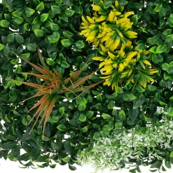 ECD Germany kunstplanten wandpaneel 100x100 cm jungle mix UV bestendig balkon tuin