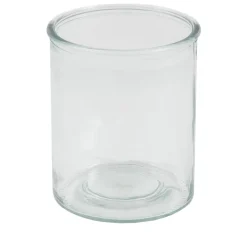 ECD Germany - lantaarn - natuurlijk grijs/brui - 50 x Ø 28 cm - hout - vlechtwerk - glas