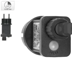ECD Germany LED kerstkrans Ø58cm met 960 warm witte micro LED's &timer, IP44
