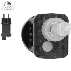 ECD Germany LED metalen krans Ø50cm met 1440 LED's, warm wit, hangende krans met timer