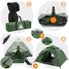 ECD Germany - Pop up tent - groen - 240x210x130 cm - voor camping en wandelen 3-4 personen