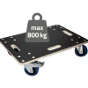 ECD Germany Set 2 Transportroller 40x60cm 2x Feststellbremse Pp-räder Bis 800kg Möbelroller