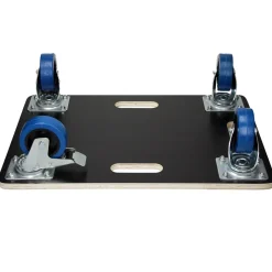 ECD Germany Set 2 Transportroller 40x60cm 2x Feststellbremse Pp-räder Bis 800kg Möbelroller