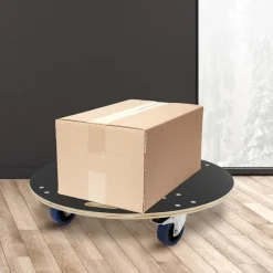 ECD Germany Transportkar Rond Ø77cm x14,5 cm, Max. Belasting 800 kg