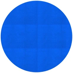 ECD Germany - Zonnefolie Voor Zwembad - Blauw - Rond Ø 549 Cm - Materiaaldikte 400 Μm